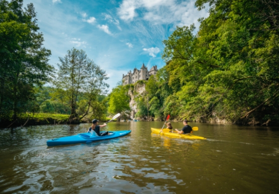 Kayak trips on the Lesse